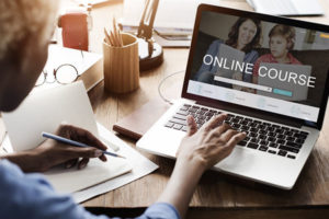 E-learning Online Study Learning Website Concept